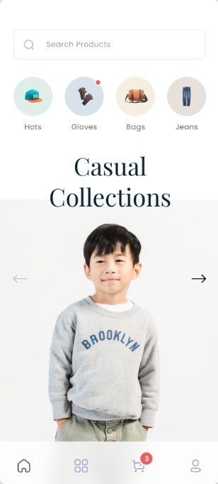 iPhone app
            preferences selection screen